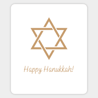 Holiday Collection - Happy Hanukkah (Gold) Magnet